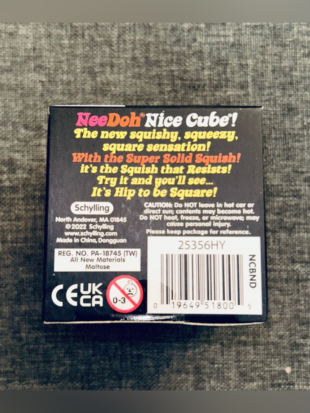 Blue NeeDoh Nice Cube Super Solid Squish 2.5” NIB - Picture 11 of 11